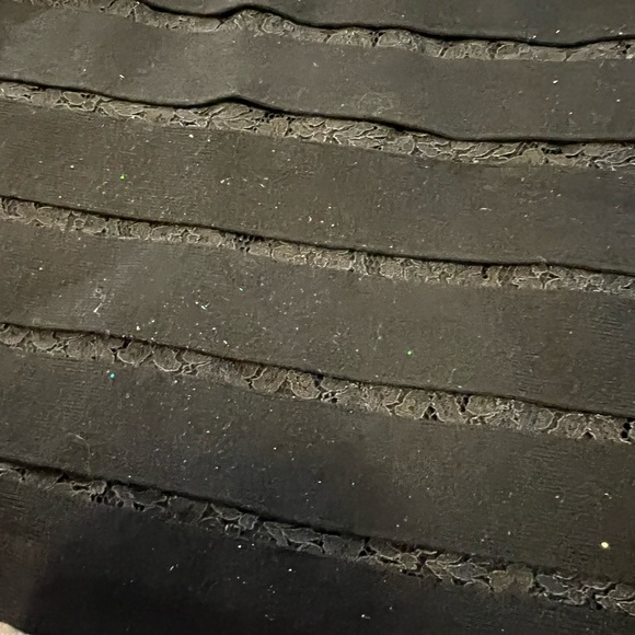 ANN TAYLOR ❤️💋FUN SEXY FLIRTY SKIRT💋❤️SIZE S SP PETITE SMALL BLACK LAYER 536 - Picture 13 of 13